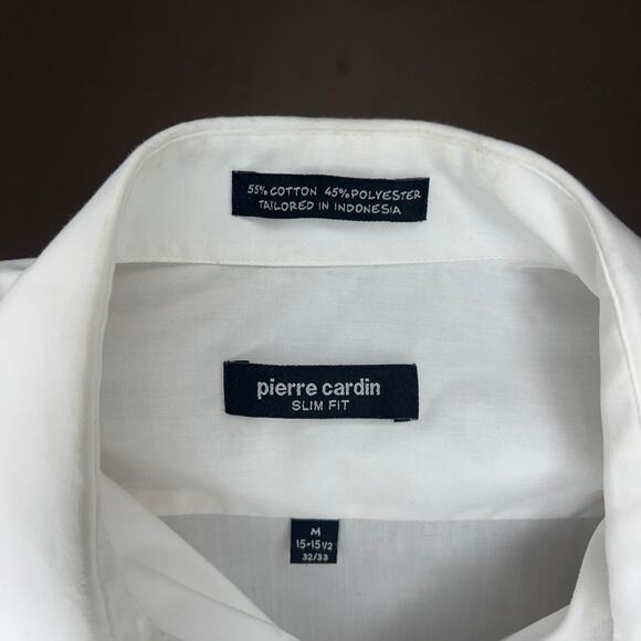 Pierre Cardin Long Sleeve Button Down Dress Shirt Size Medium - Picture 3 of 7